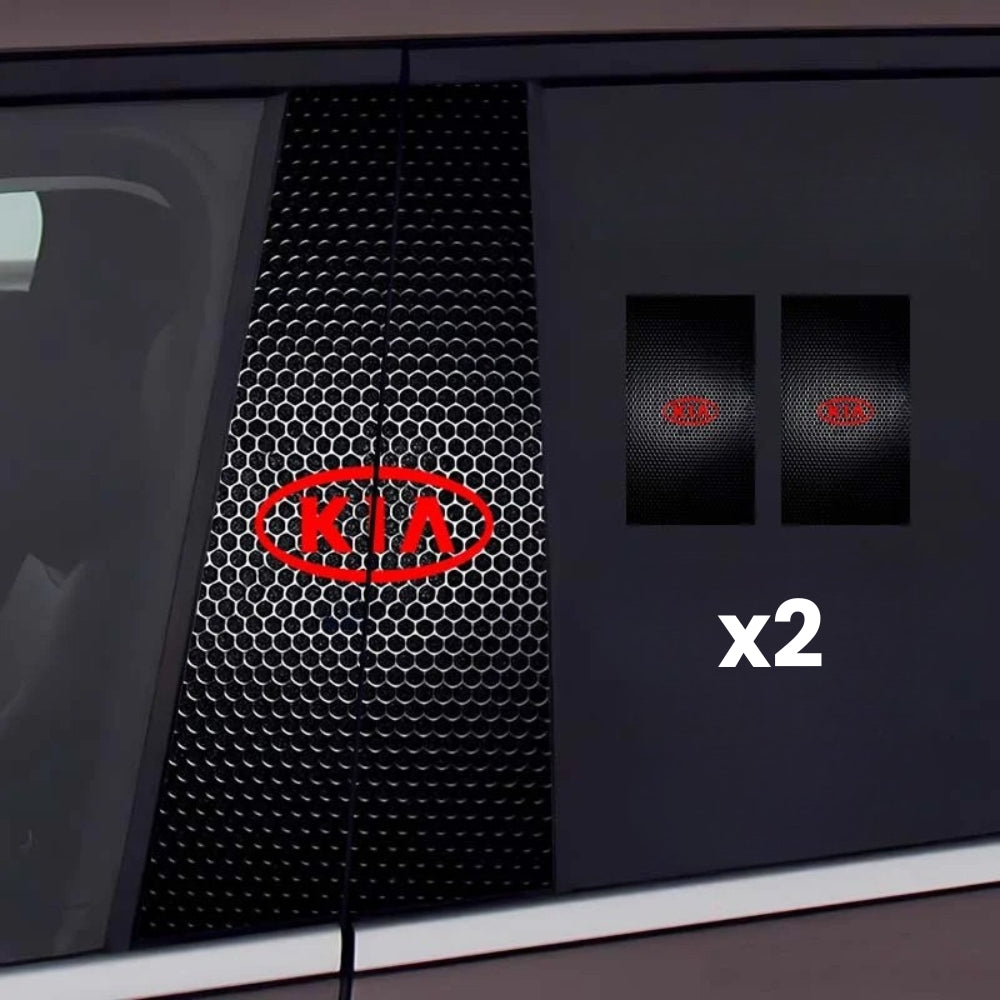 2x Autóablak matricák logóval