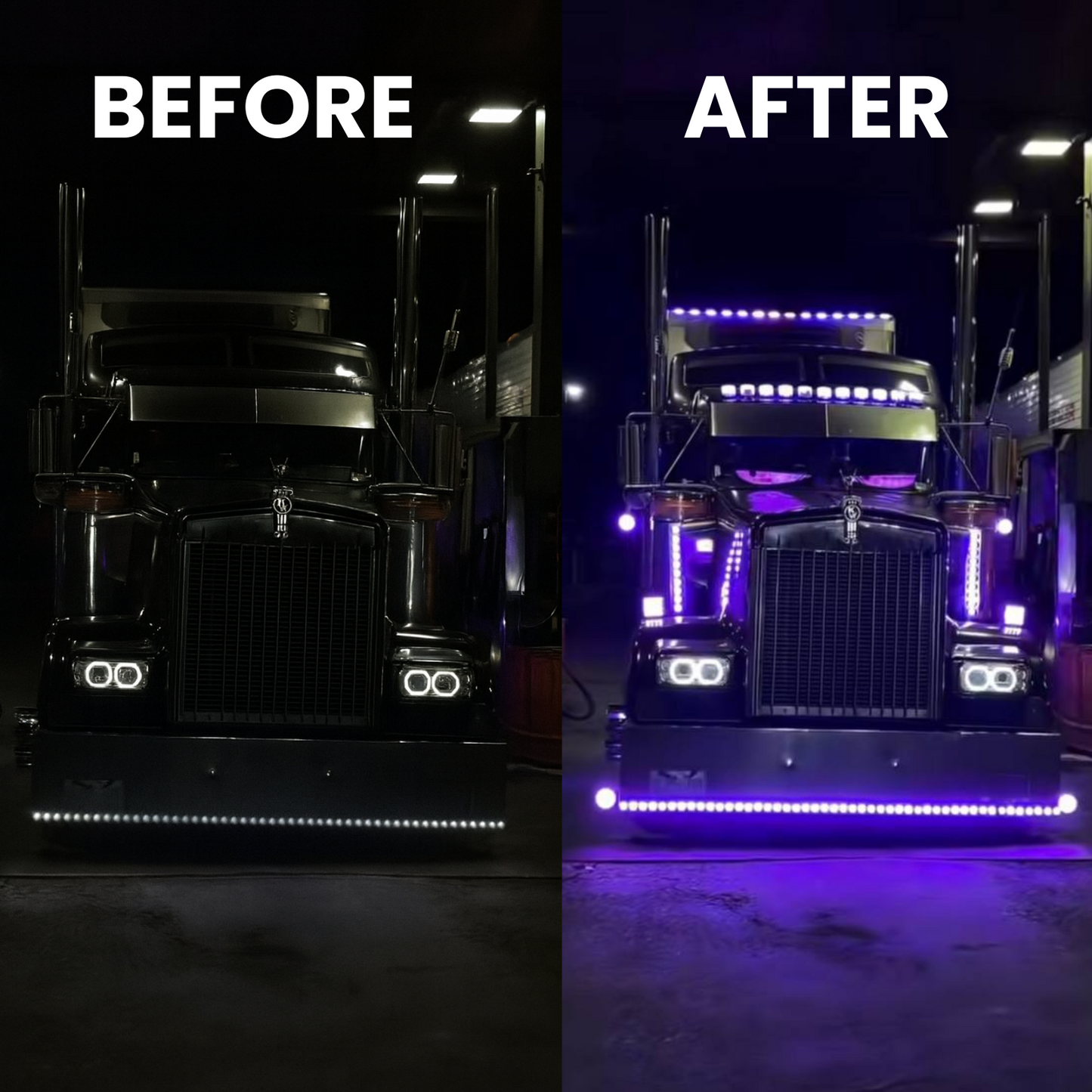 LED biløjne - pakke med 2 stk.