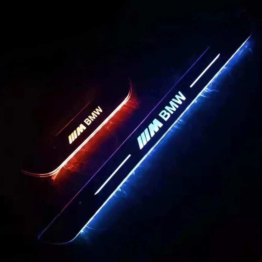 Pack de 2 placas LED para soleira de porta de automóvel